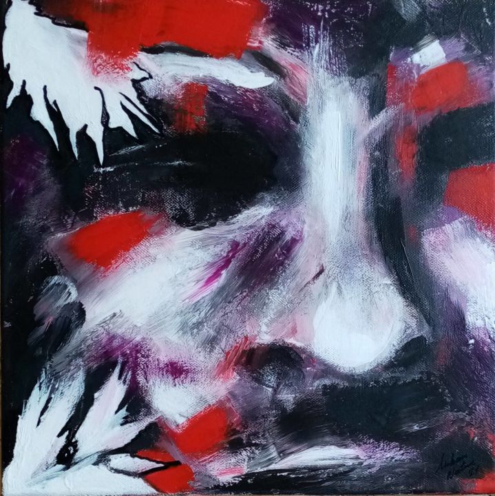 Painting titled "Tribal" by Urban Nature, Original Artwork, Acrylic