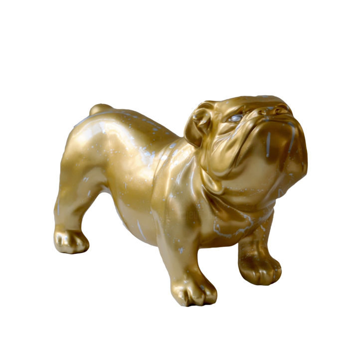 雕塑 标题为“The Dog | Like Gold…” 由Urbn31, 原创艺术品