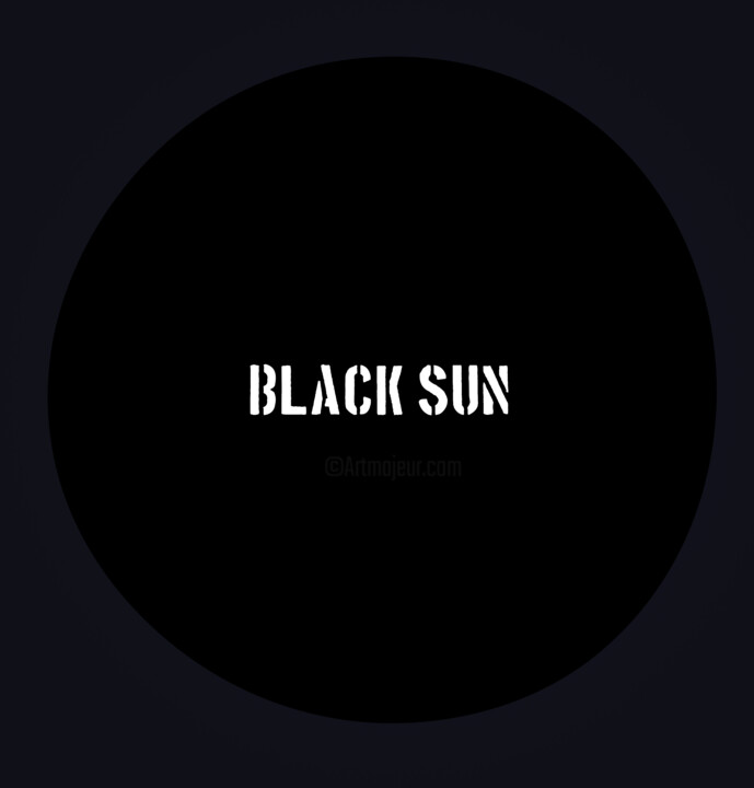 "Black Sun" başlıklı Baskıresim Urfrnd tarafından, Orijinal sanat, Dijital Resim