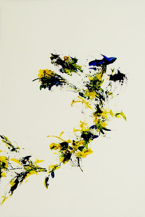 Painting titled "Spring Garden VIII" by Uriel Romero, Original Artwork, Acrylic