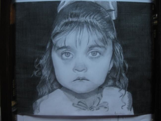 Drawing titled "Little Karla" by Uri.../, Original Artwork