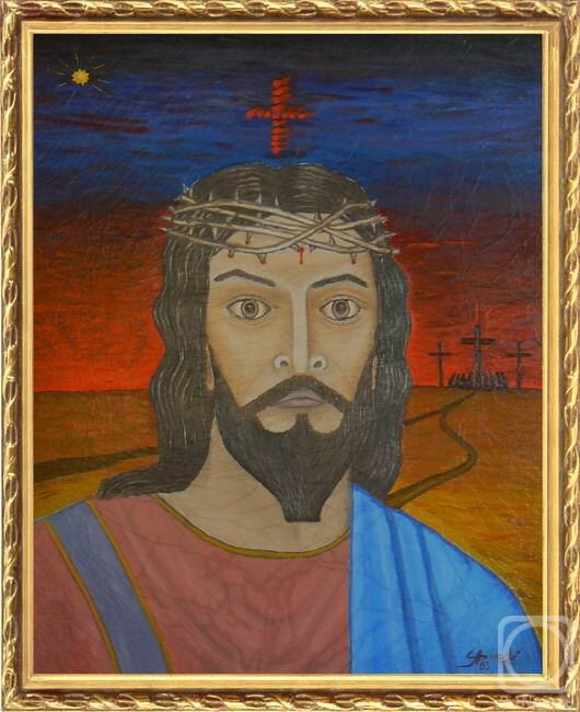Картина под названием "Иисус Христос. Утро…" - Alexandr Urnev, Подлинное произведение искусства, Масло