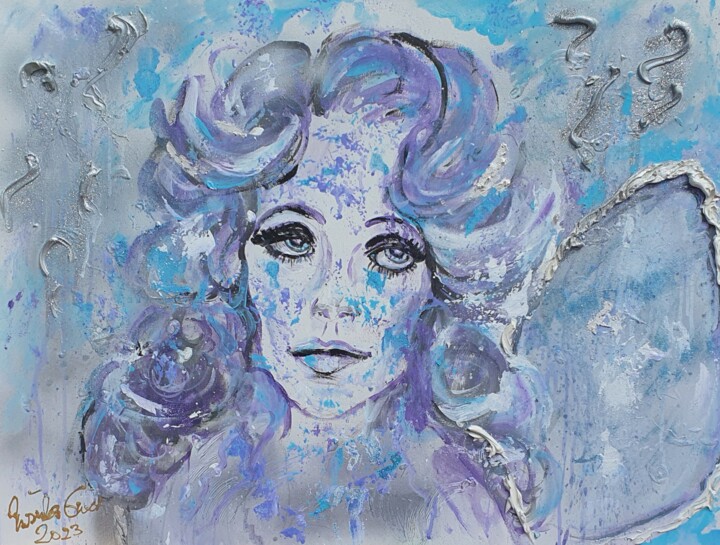 绘画 标题为“Angel on my side” 由Ursula Gnech, 原创艺术品, 丙烯