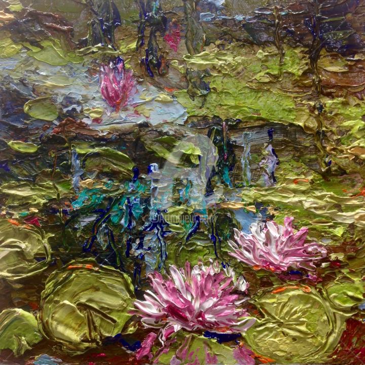 Painting titled "image.jpgThe Lily P…" by Ursula Lampron, Original Artwork, Acrylic
