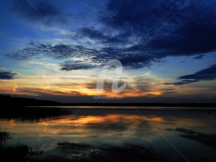 Fotografia zatytułowany „Jezioro sarbsko” autorstwa Urszula Elżbieta Owsiana (qulia), Oryginalna praca, Fotografia cyfrowa