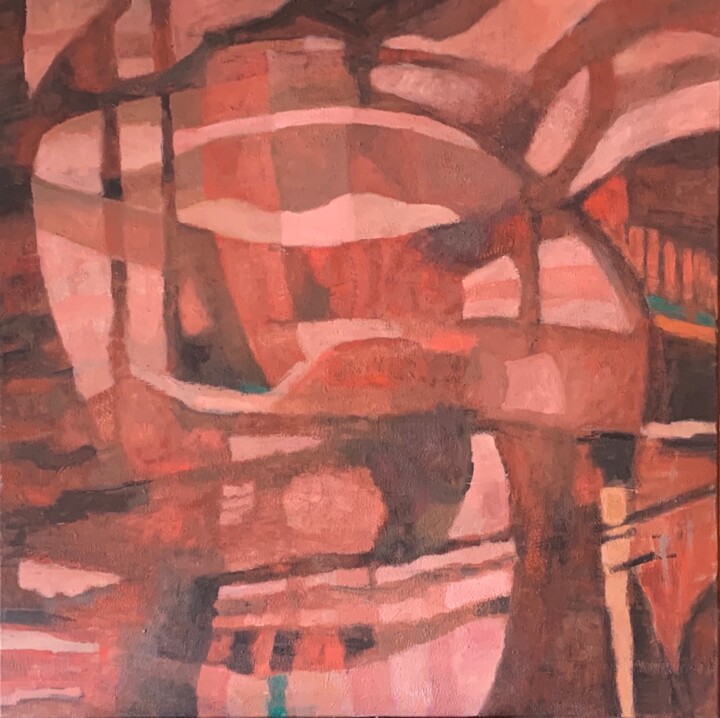 Malerei mit dem Titel "Pora na cienie" von Urszula Poncyljusz, Original-Kunstwerk, Acryl