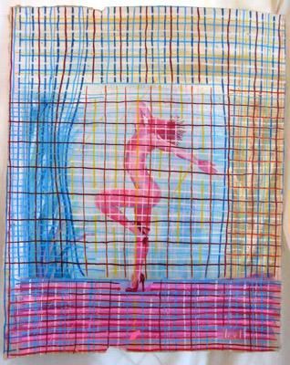 Pintura titulada "flamingo" por Urtanel, Obra de arte original,