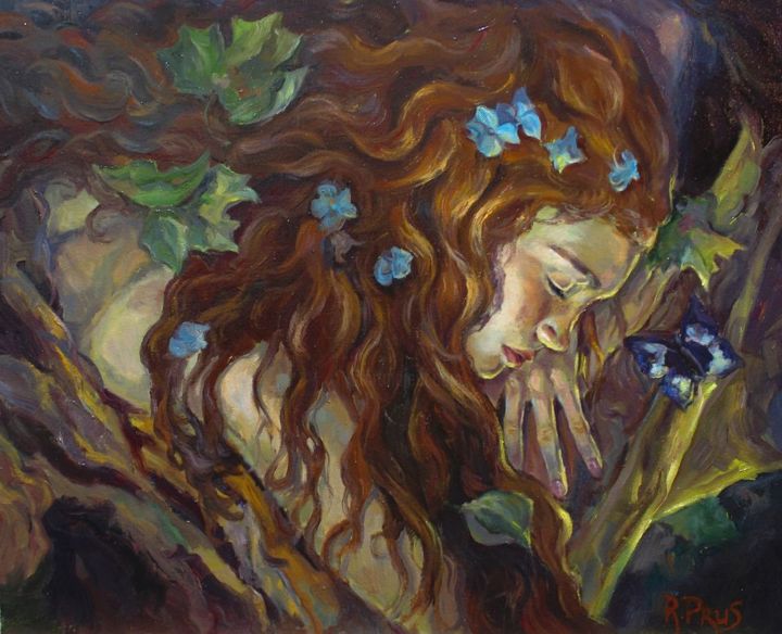 Painting titled "Dream" by Ruslan Prus, Original Art, Oil