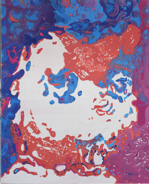 Peinture intitulée "9 Montch" par Юстина Комиссарова, Œuvre d'art originale, Acrylique
