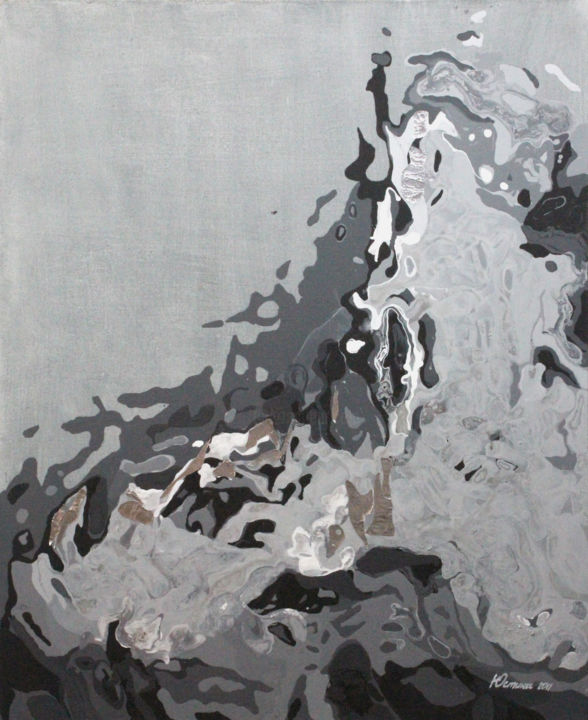Peinture intitulée "Bioenergy" par Юстина Комиссарова, Œuvre d'art originale, Acrylique