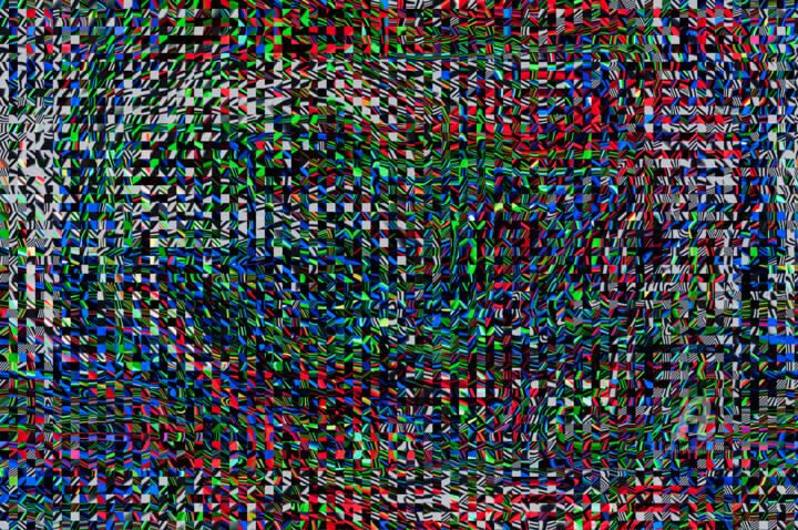 Arts numériques intitulée "Digital Glitch-9180…" par Uwe Bauch, Œuvre d'art originale, Travail numérique 2D