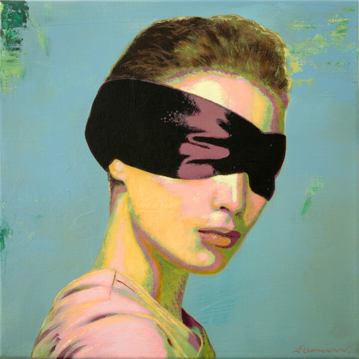 Malerei mit dem Titel "Invisible | Gemälde…" von Uwe Fehrmann, Original-Kunstwerk, Acryl
