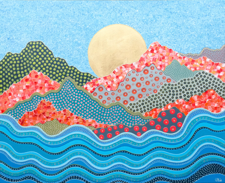 绘画 标题为“Mountains, landscap…” 由Valentina Pufe, 原创艺术品, 丙烯