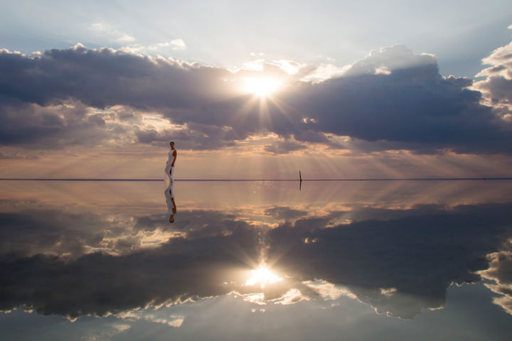 "THE MIRROR OR STEP…" başlıklı Fotoğraf Vadim Fedotov tarafından, Orijinal sanat, Dijital Fotoğrafçılık