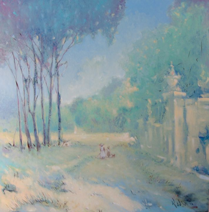 Painting titled ",,WALK,," by Vadim Kovalev, Original Artwork, Oil