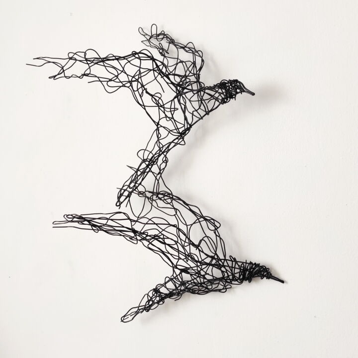 Sculpture intitulée "Bird" par Vadim Studenov, Œuvre d'art originale, Métaux
