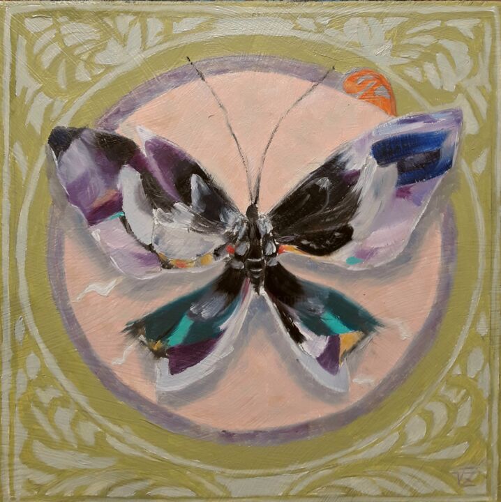 绘画 标题为“Butterfly modern” 由Vadim Zdesenko (Vazdart), 原创艺术品, 油
