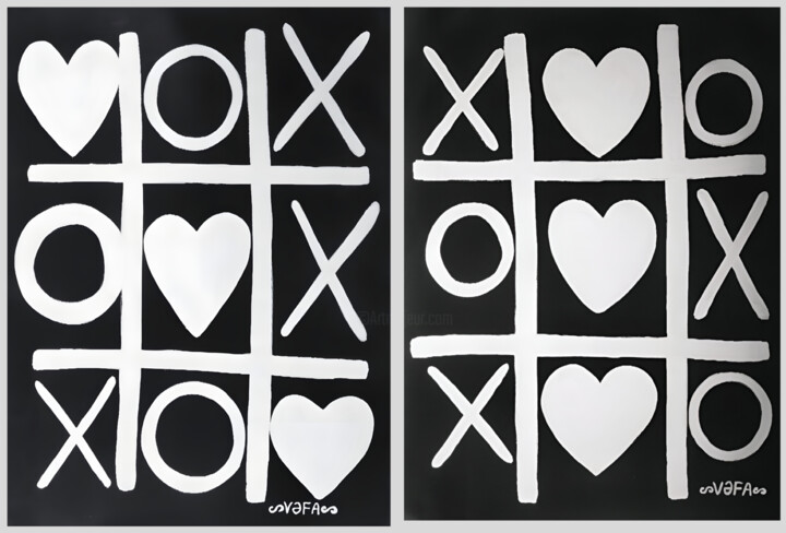 Malarstwo zatytułowany „"Games with Love" D…” autorstwa Vafa Majidli, Oryginalna praca, Akryl