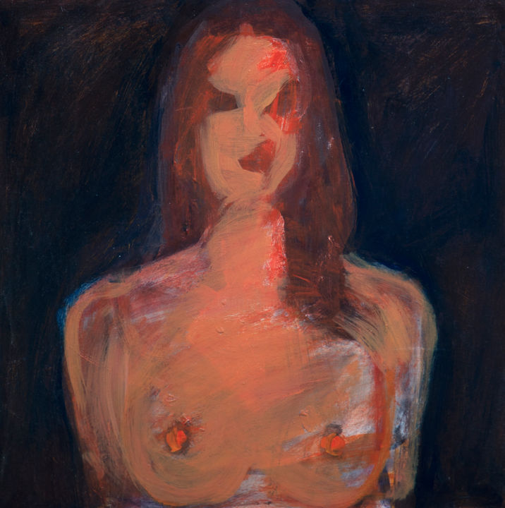 "Nude Elegance 6" başlıklı Tablo Vafa tarafından, Orijinal sanat, Akrilik