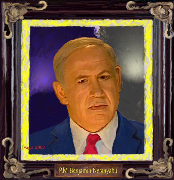 Картина под названием "portrait of Israel…" - Van Vago, Подлинное произведение искусства, Масло