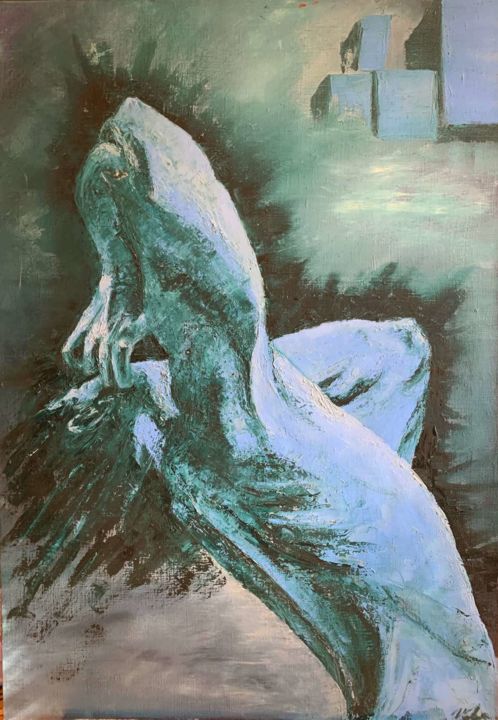 Картина под названием "<<Emotion>>,canvas,…" - Vahe-Martin Martin-Vahe, Подлинное произведение искусства, Масло