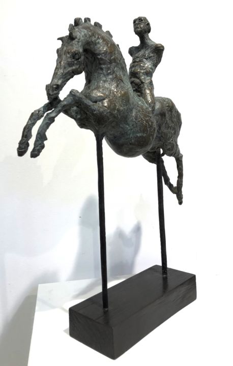 Sculpture intitulée "Illium" par Val Carr-Ortolan, Œuvre d'art originale, Bronze