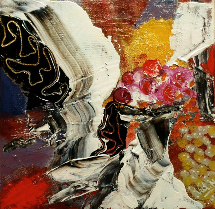 Peinture intitulée "Le bouquet" par Valerie Nunes, Œuvre d'art originale