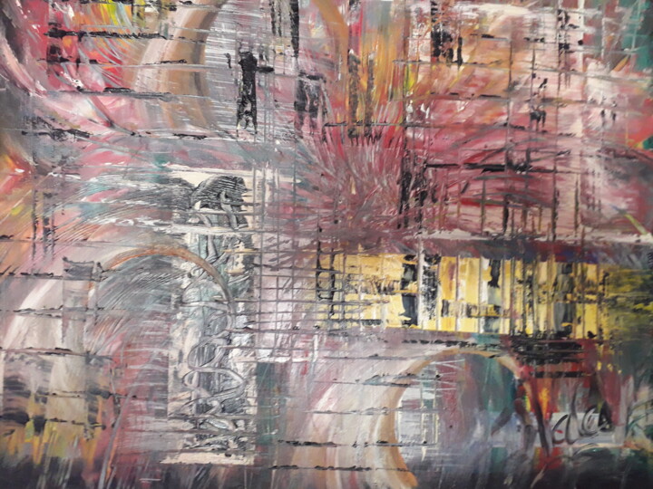 Pintura titulada "Pañuelos" por Vala, Obra de arte original, Oleo Montado en Otro panel rígido