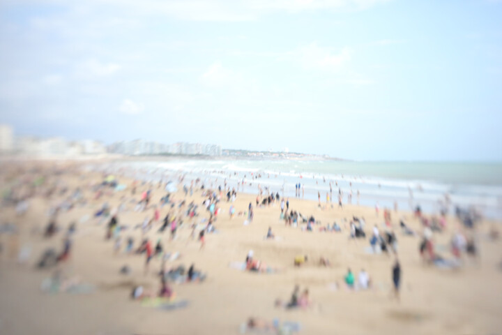 Photographie intitulée "L'été à la mer" par Valantin, Œuvre d'art originale, Photographie numérique
