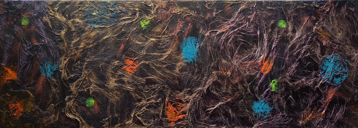 Malerei mit dem Titel "In The Labyrinth Of…" von Valdas Nariunas, Original-Kunstwerk, Acryl