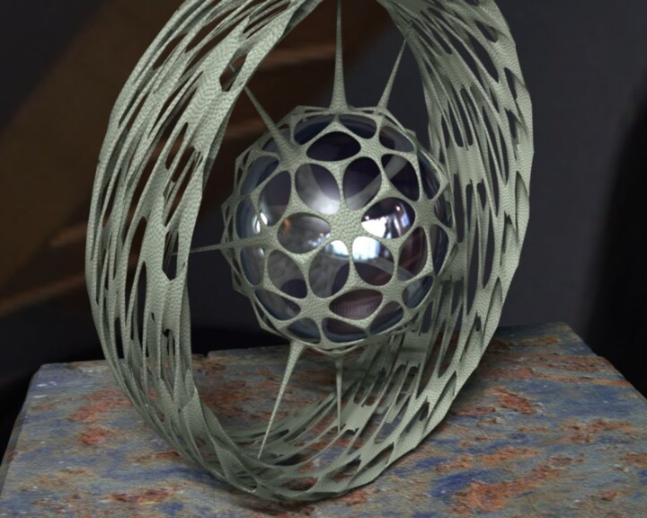 Arts numériques intitulée "Oracle Sculpture" par Valdecir Balogo, Œuvre d'art originale, Modélisation 3D
