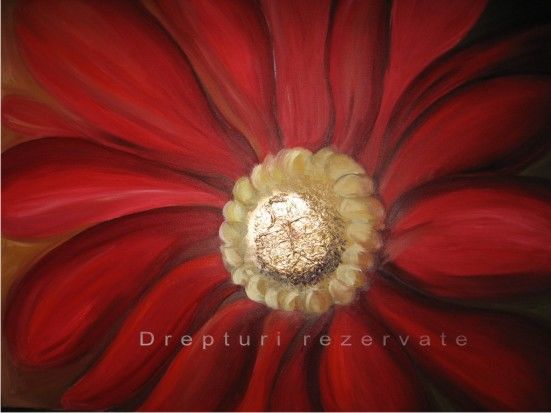 Painting titled "Purpul flower" by Tatiana Cernetchi, Original Artwork, Other