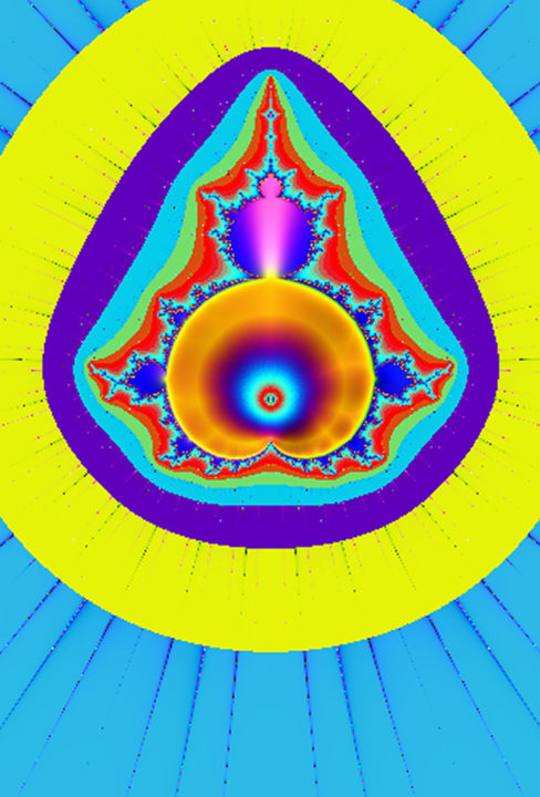 Digital Arts titled "Mandala" by Valentin P. Elly, Original Artwork, 2D Digital Work