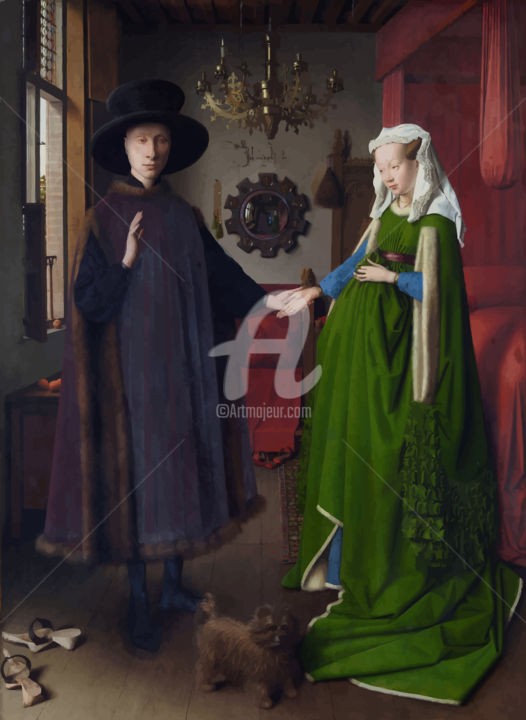 Arts numériques intitulée "Jan van Eyck, The A…" par Valentin Vali, Œuvre d'art originale, Travail numérique 2D