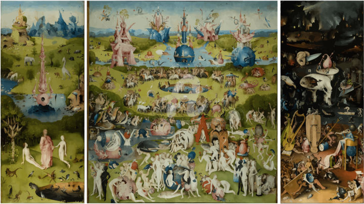 Digital Arts titled "Hieronymus Bosch, T…" by Valentin Vali, Original Art, 2D Digital Work