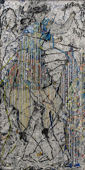 Collages titled "Rock'n'roll" by Valentina Brusilovskaya, Original Art, Collages