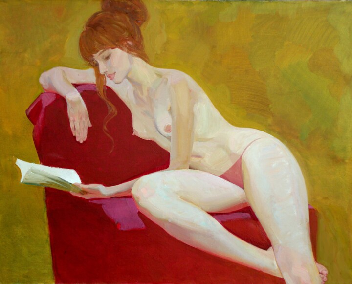 Malerei mit dem Titel ""Anastasia.jpg" von Valentina Cernyh, Original-Kunstwerk, Öl
