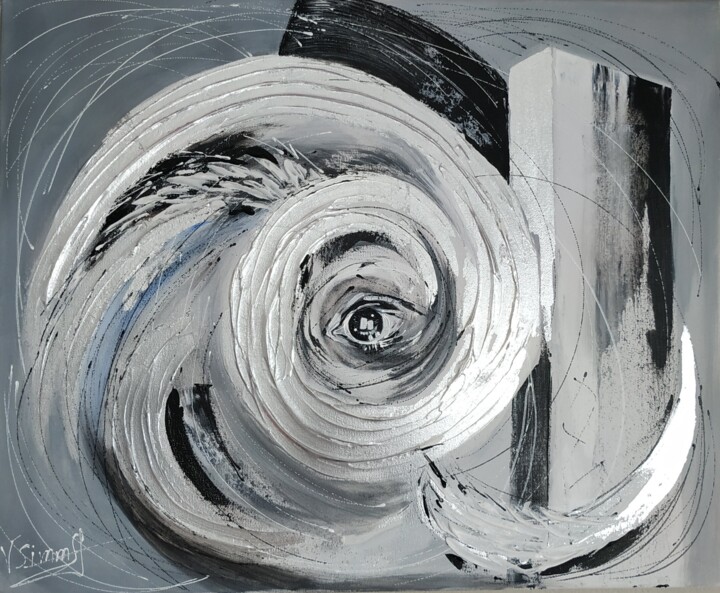 Картина под названием "Слезы ангела" - Валентина Симма, Подлинное произведение искусства, Масло