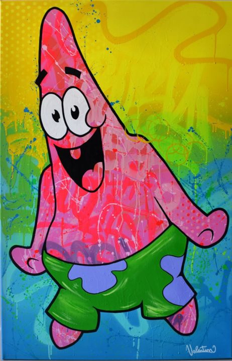 Patrick De Bob L Eponge Painting By Valentin Artmajeur