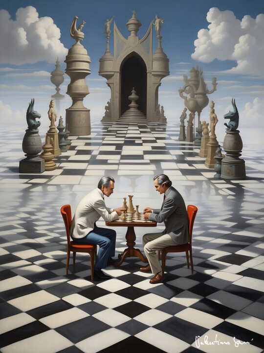 Digital Arts titled "The last game" by Valentino Sani, Original Artwork, AI generated image