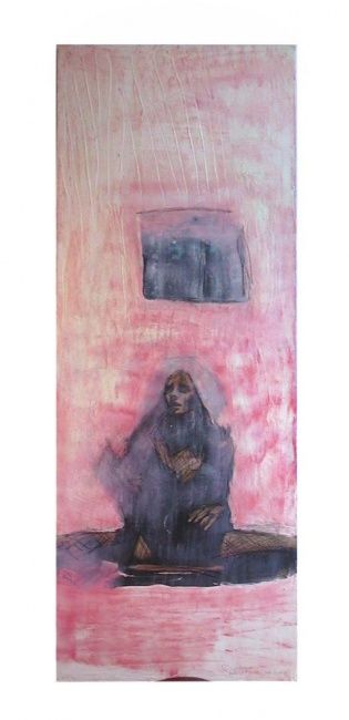 Pintura titulada "el_exilio.jpg" por Maria Correa, Obra de arte original, Otro
