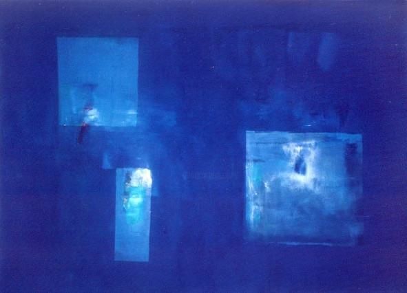 Pintura titulada "foto_azul.jpg" por Maria Correa, Obra de arte original, Oleo