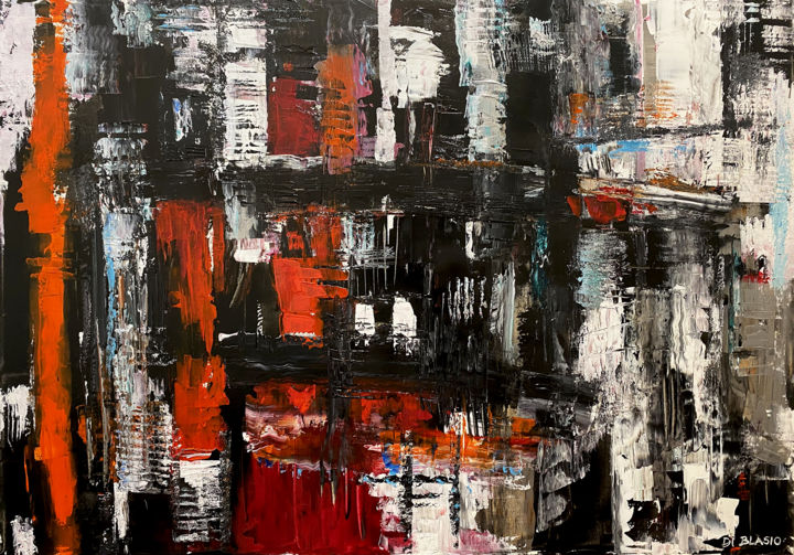 Painting titled "Chiaroscuro" by Valeria Di Blasio, Original Art, Acrylic