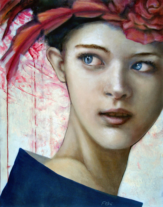 Pintura titulada "I will never see yo…" por Valeria Feliú, Obra de arte original, Oleo