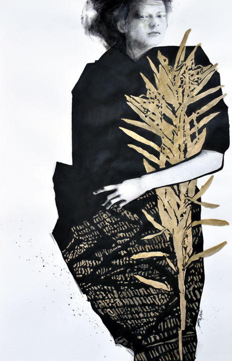 Peinture intitulée "Harvest" par Valeria Feliú, Œuvre d'art originale, Acrylique