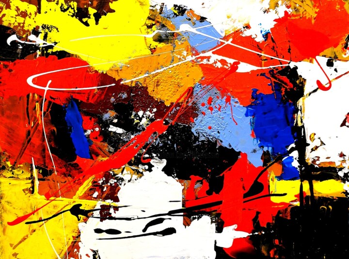 Schilderij getiteld "COLORI D'ORIENTE" door Valeriano Lessio, Origineel Kunstwerk, Acryl