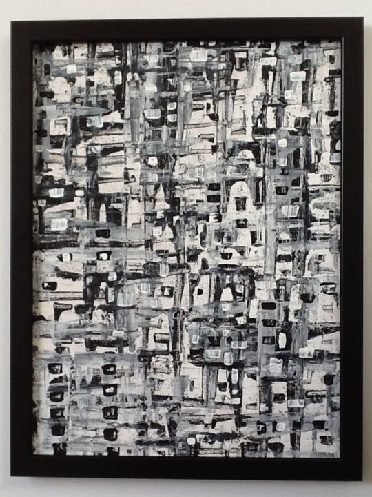 Ζωγραφική με τίτλο "Abstrait 78" από Valerie Castets, Αυθεντικά έργα τέχνης, Ακρυλικό