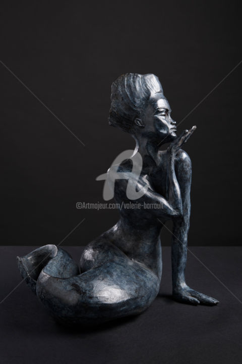 Sculpture intitulée "Sirène de Loire - B…" par Valerie Barrault, Œuvre d'art originale, Bronze