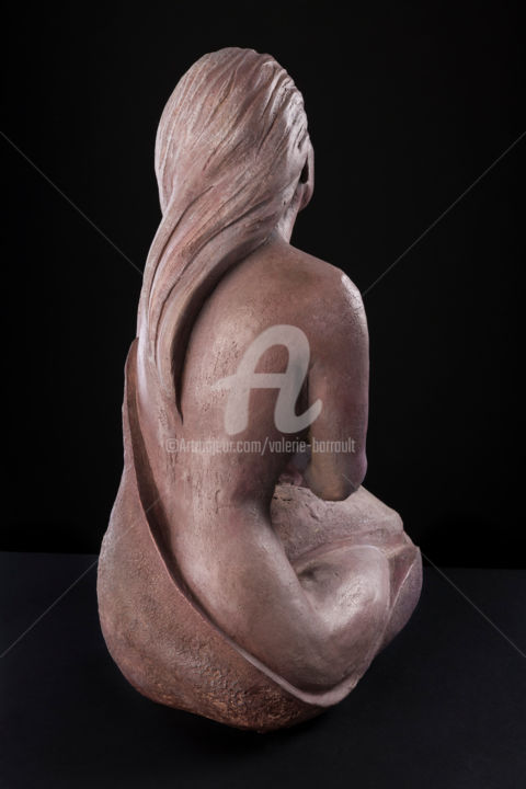Sculpture titled "La mystérieuse mélo…" by Valerie Barrault, Original Artwork, Clay