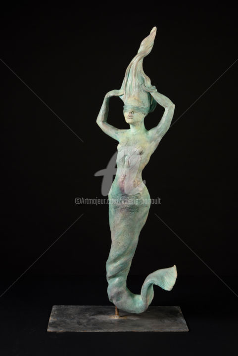 Sculpture titled "A la recherche des…" by Valerie Barrault, Original Artwork, Clay